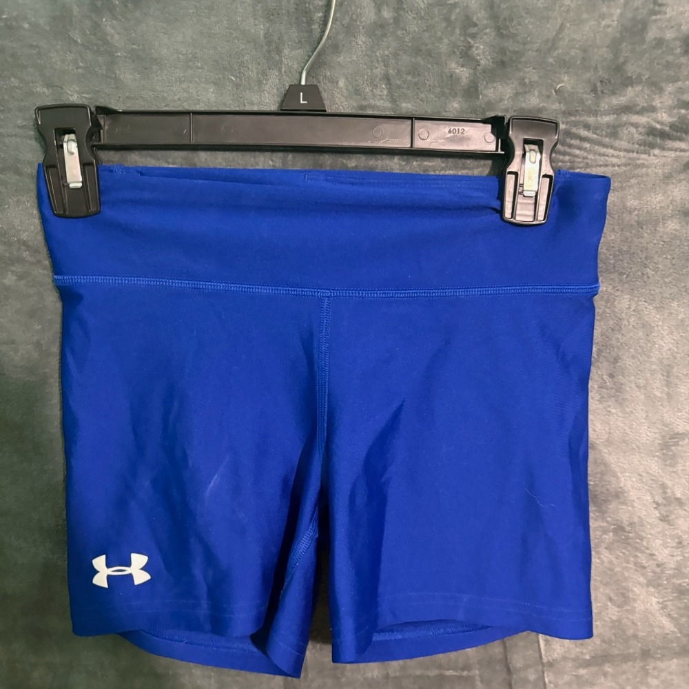 Under Armour Shorts Womens Small blue Work Out Running Gym Sports